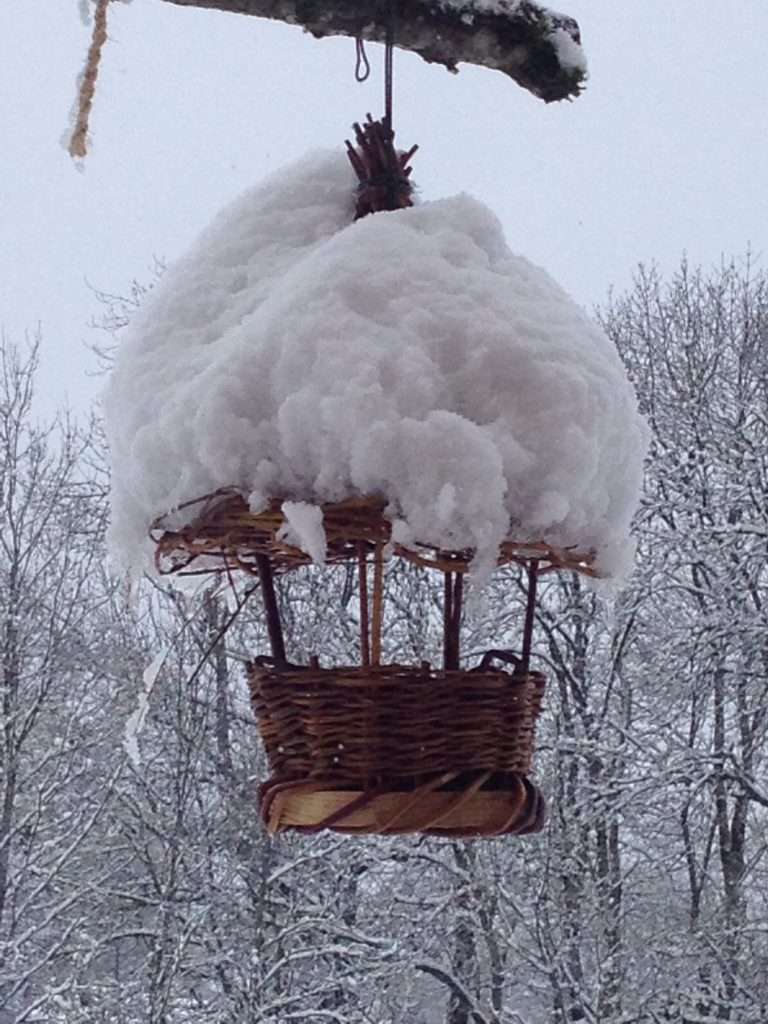 Mangeoire oiseaux vannerie
